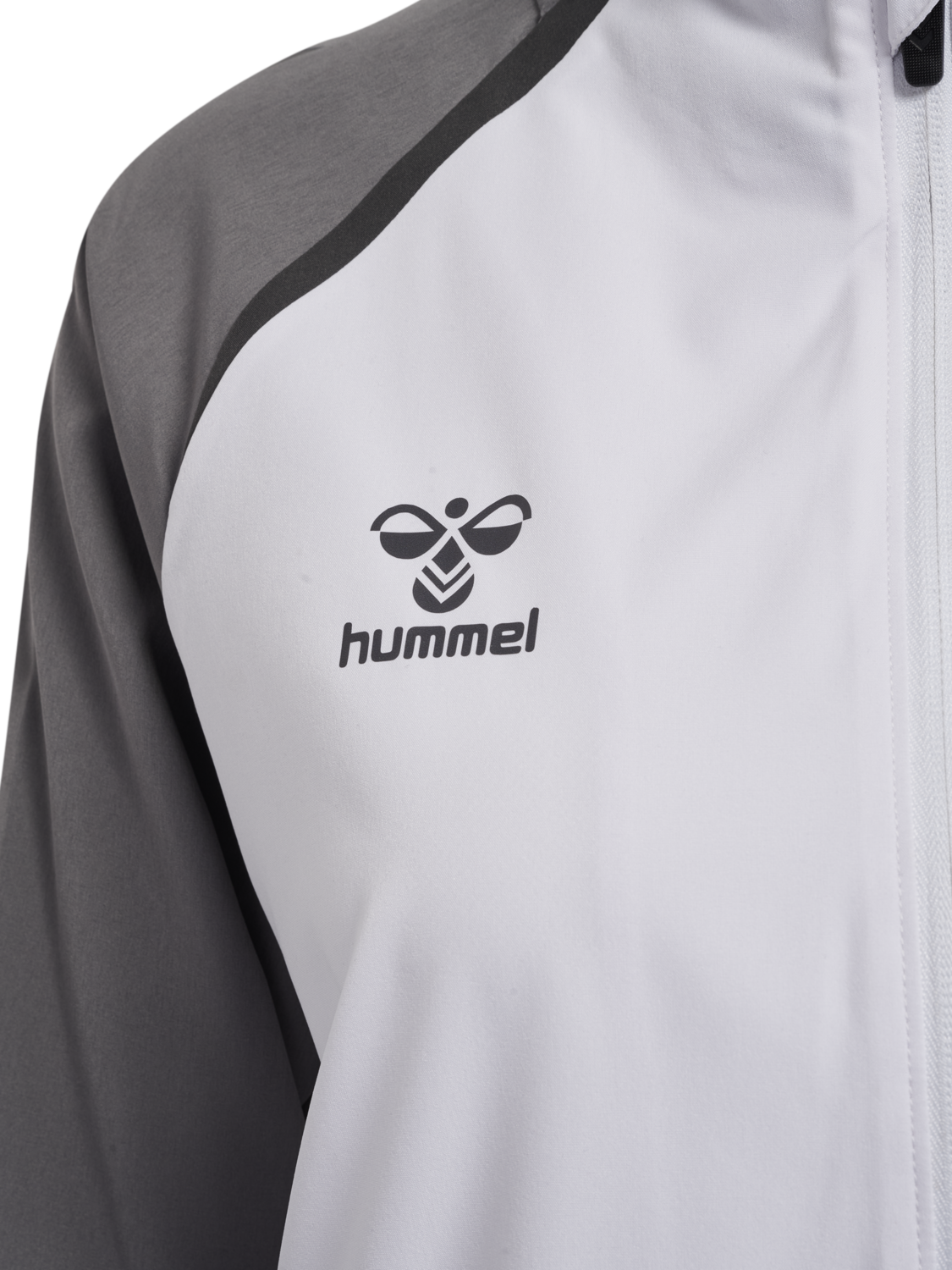 hmlLEAD 2.0  WOVEN JACKET WOMAN, WHITE/STEEL GRAY, packshot