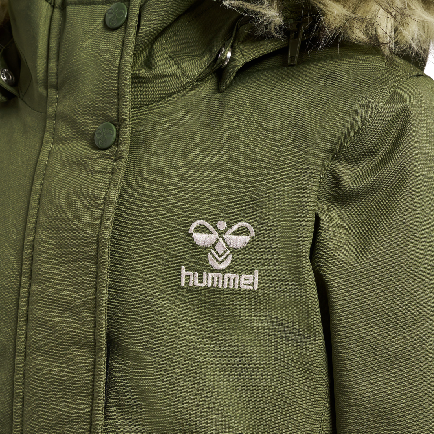 hmlALMA TEX COAT, OLIVE NIGHT, packshot