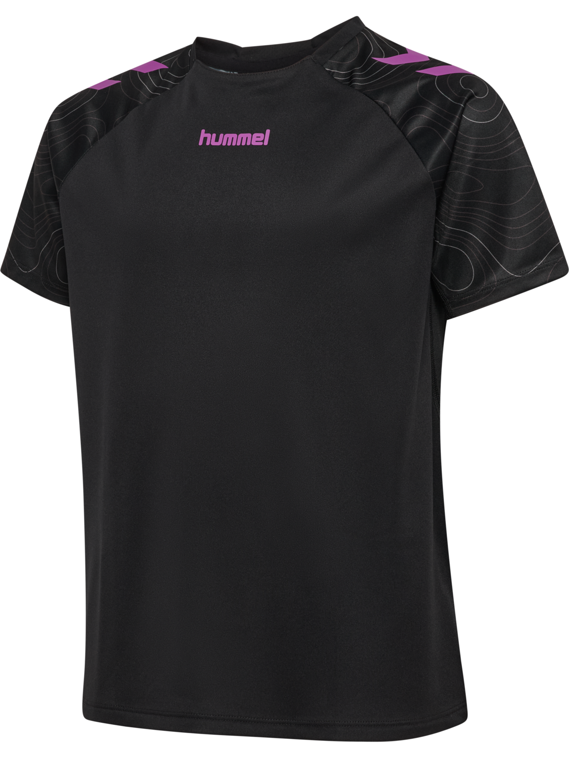 hmlBLAZE 2.0 TRAINING JERSEY KIDS, BLACK/DAHLIA, packshot