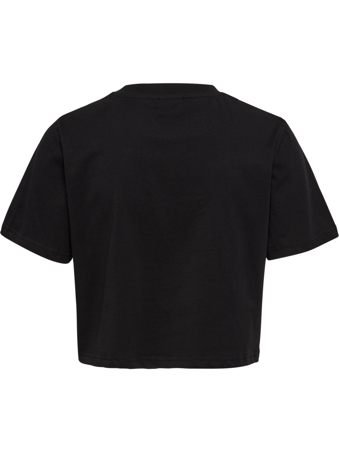 hmlLGC MALU CROPPED T-SHIRT, BLACK, packshot