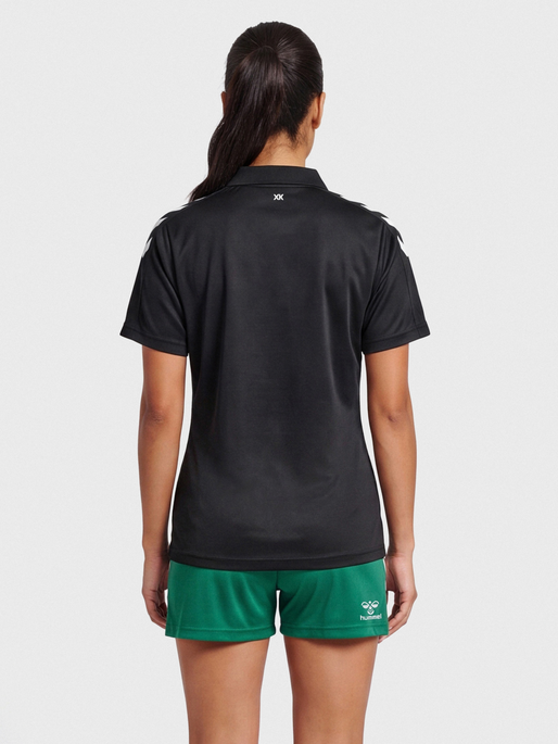 hmlCORE XK FUNCTIONAL POLO WOMAN, BLACK, model