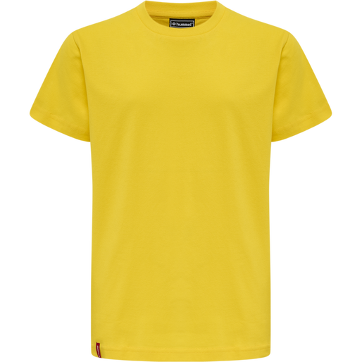 hmlRED BASIC T-SHIRT S/S KIDS, EMPIRE YELLOW, packshot