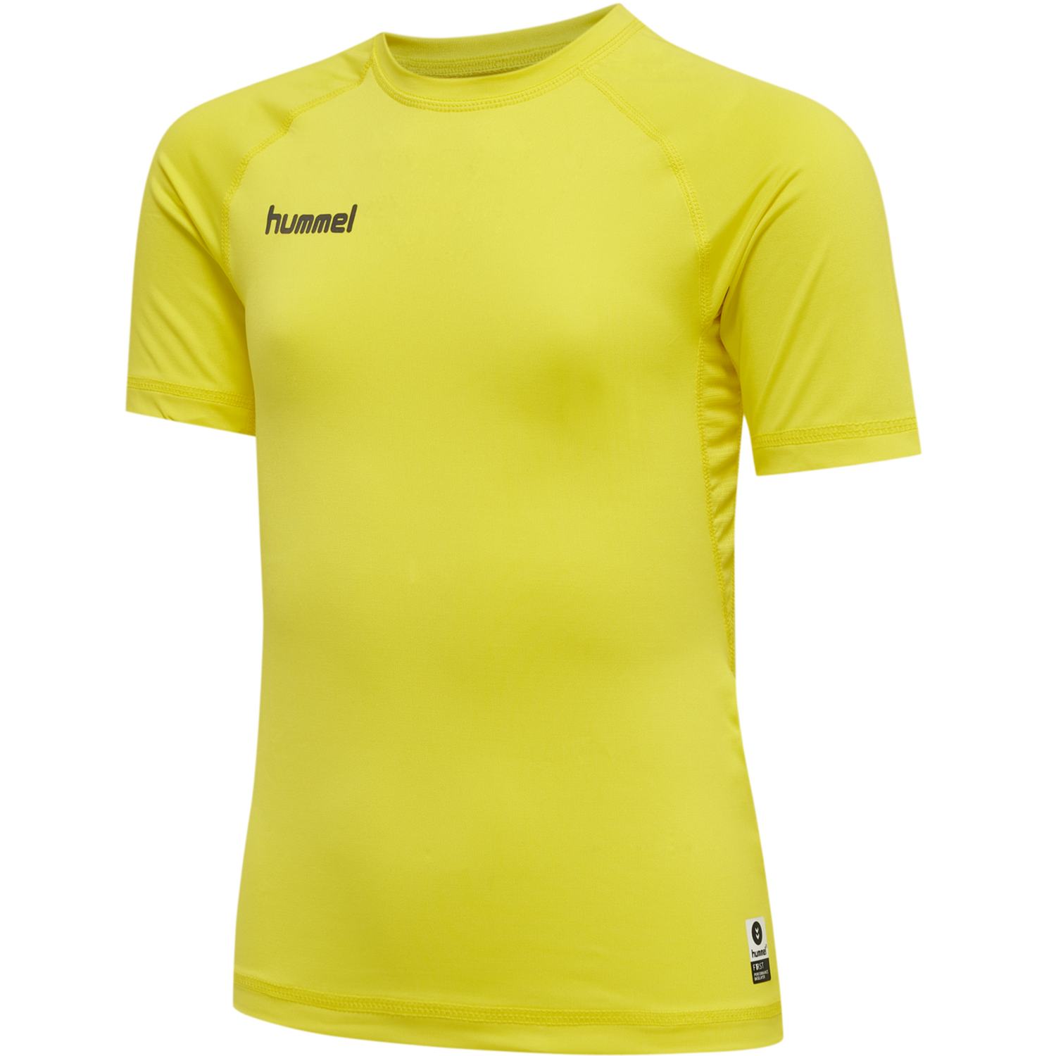 HML FIRST PERFORMANCE KIDS JERS S/S, BLAZING YELLOW, packshot