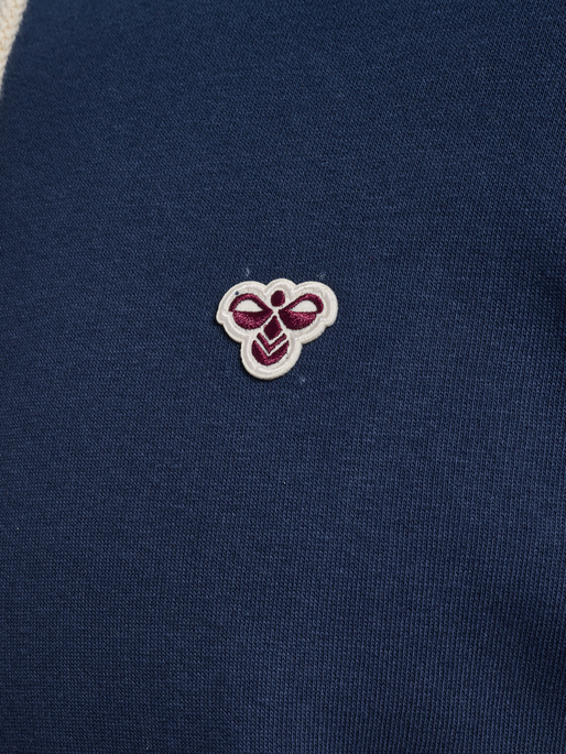 hmlLOOSE HOODIE BEE, DRESS BLUES hmlLOOSE HOODIE BEE, DRESS BLUES, packshot