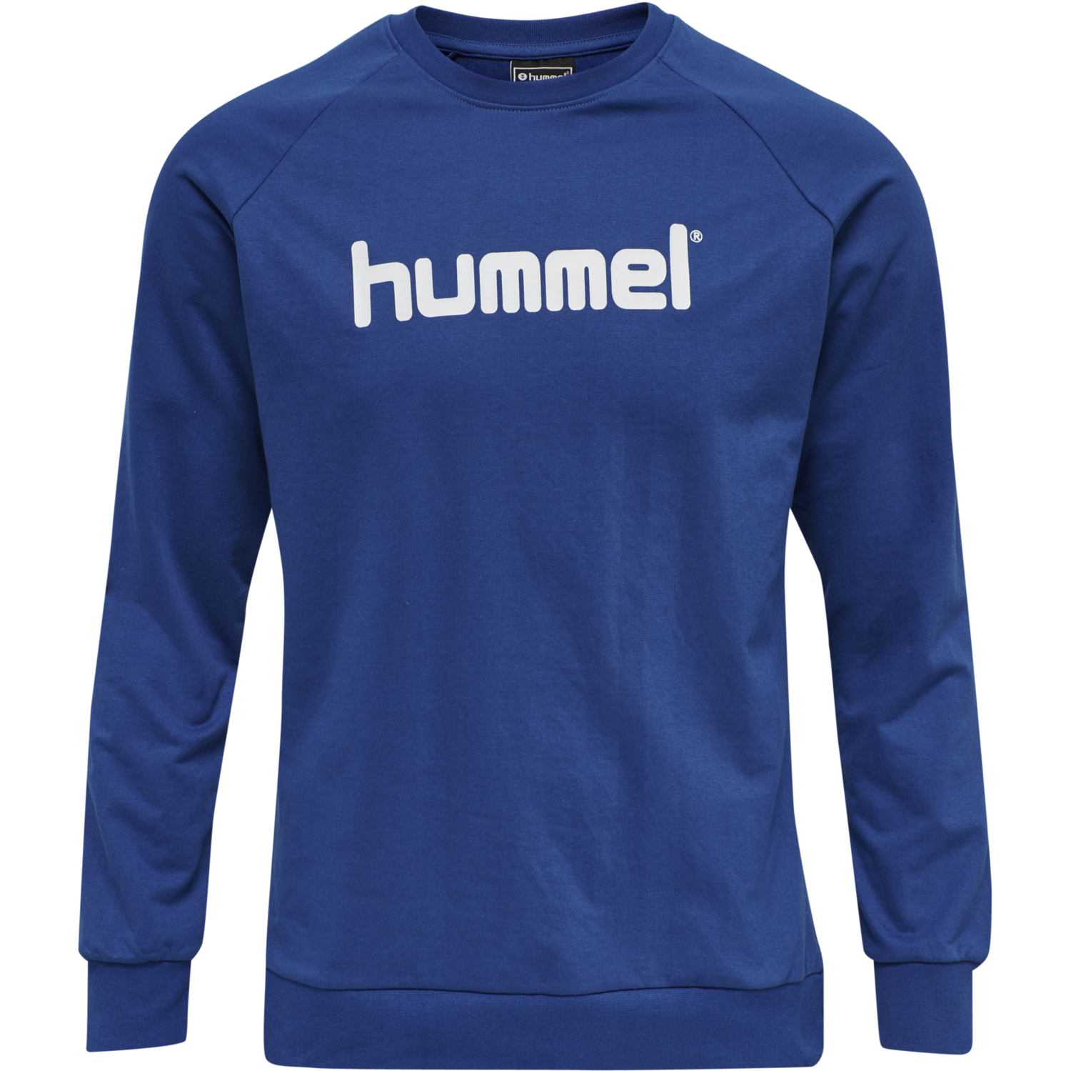 HUMMEL GO COTTON LOGO SWEATSHIRT WOMAN, TRUE BLUE, packshot