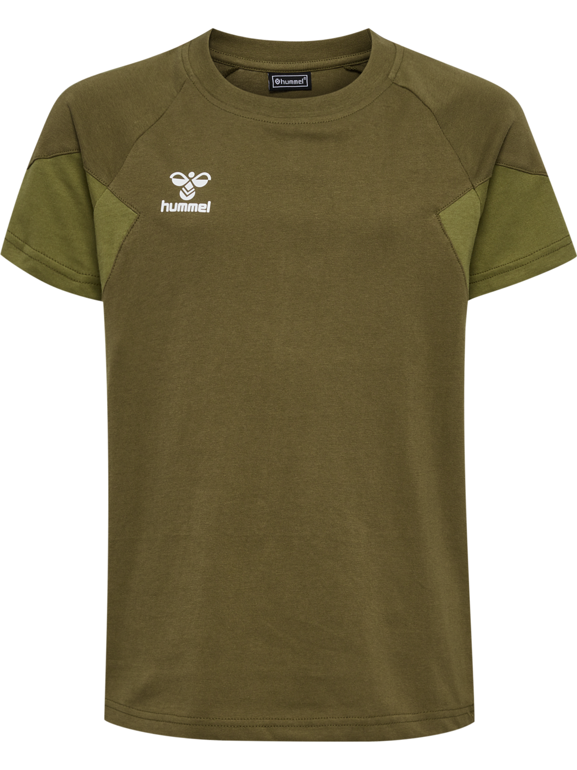 hmlTRAVEL T-SHIRT S/S KIDS, MILITARY OLIVE, packshot