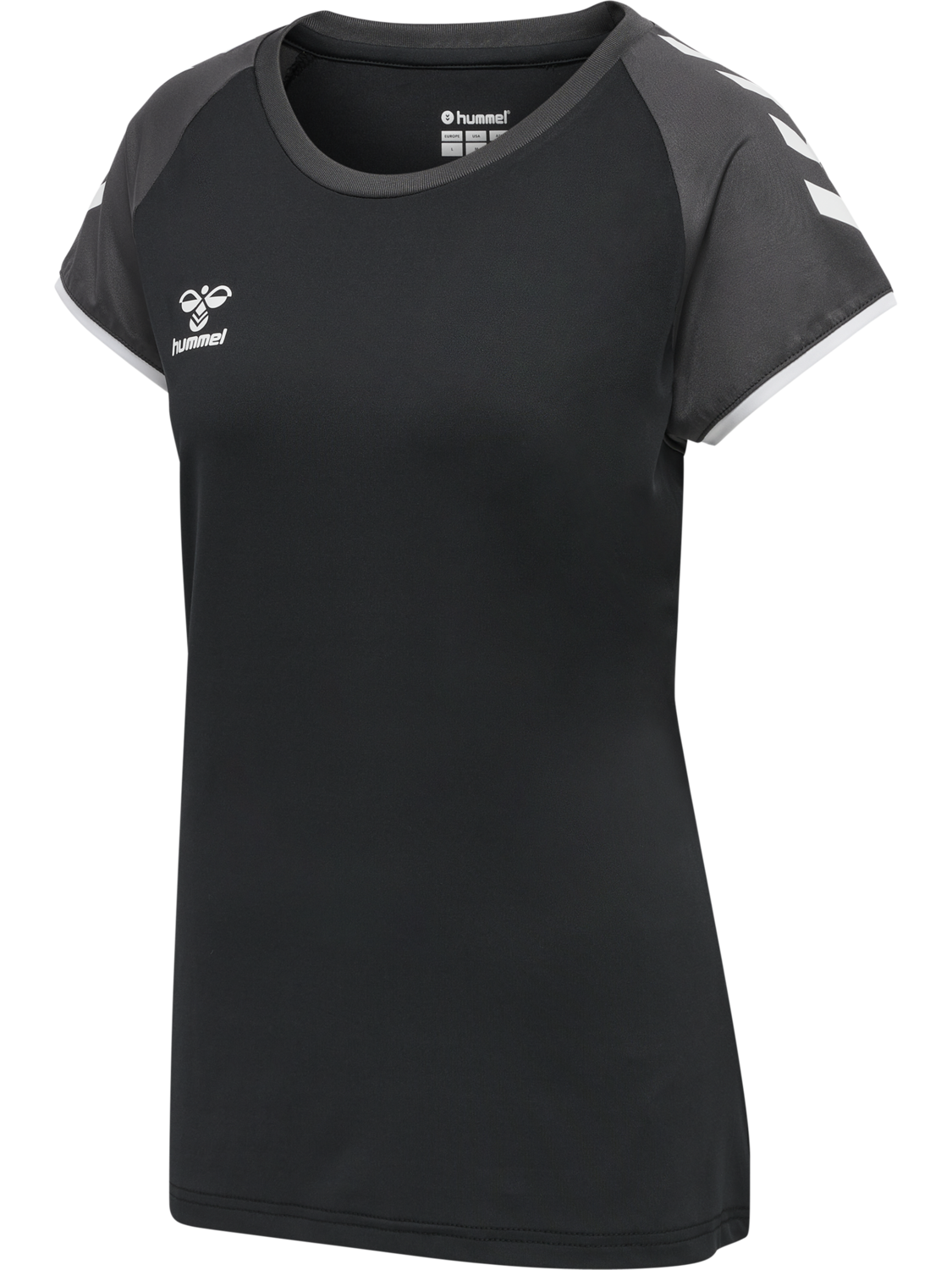 hmlCORE VOLLEY STRETCH TEE WO, BLACK, packshot