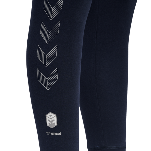 hmlMOVE GRID COTTON TIGHTS, MARINE, packshot