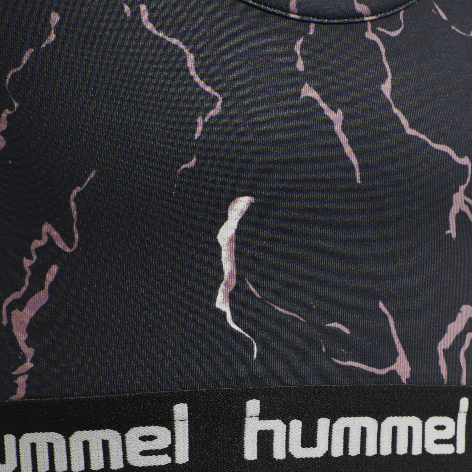 hmlMIMMI SPORTS TOP, CAVIAR/TWILIGHT MAUVE, packshot