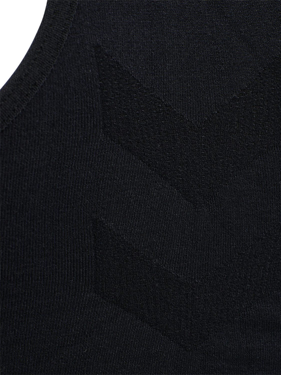 hmlTIF SEAMLESS SPORTS TOP, BLACK, packshot