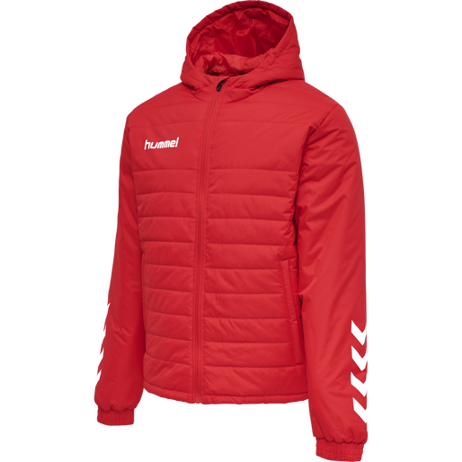 hmlPROMO SHORT BENCH JACKET, TRUE RED, packshot