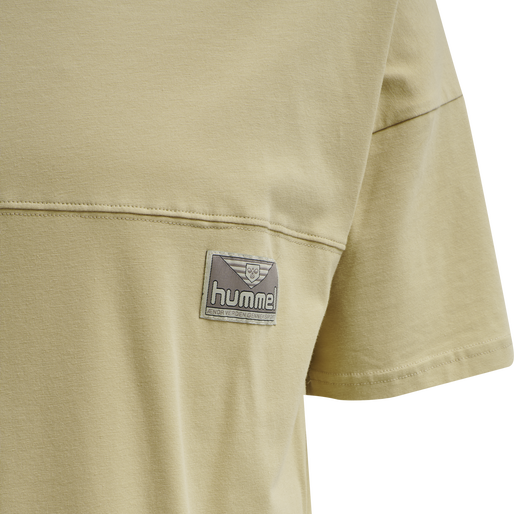 hmlBEACH BREAK T-SHIRT, PALE KHAKI, packshot