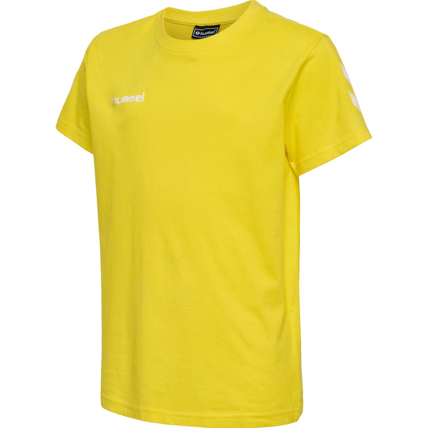 HUMMEL GO KIDS COTTON T-SHIRT S/S, BLAZING YELLOW, packshot