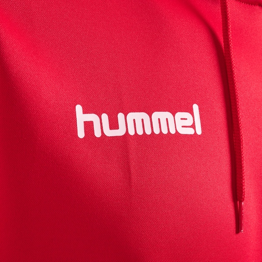 hmlPROMO POLY HOODIE, TRUE RED, packshot