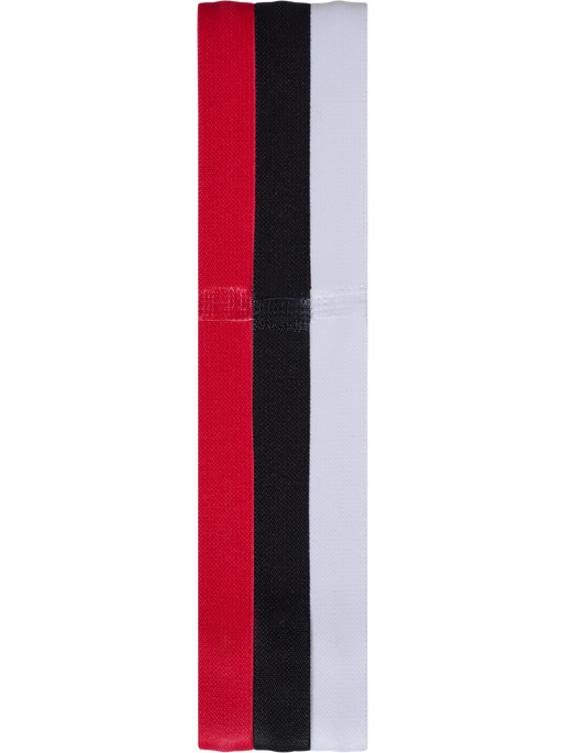 3-PAK HÅRBÅND, WHITE/BLACK/TRUE RED, packshot