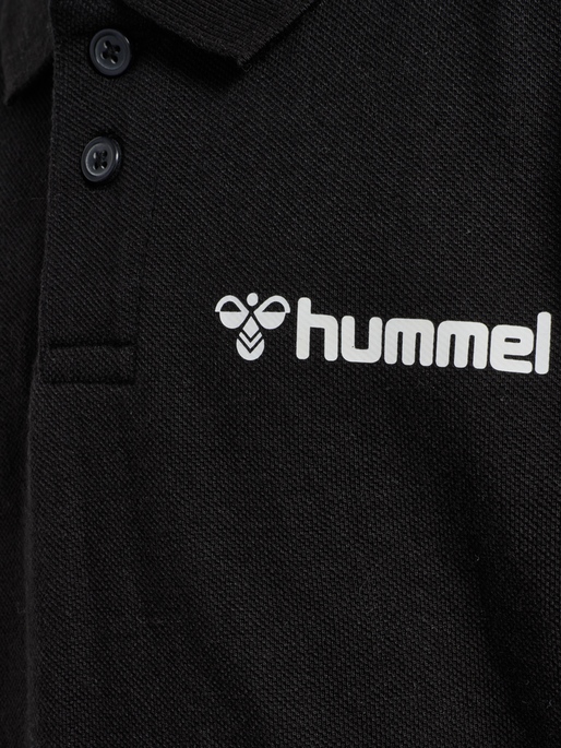 hmlMOVER COTTON POLO KIDS, BLACK, packshot