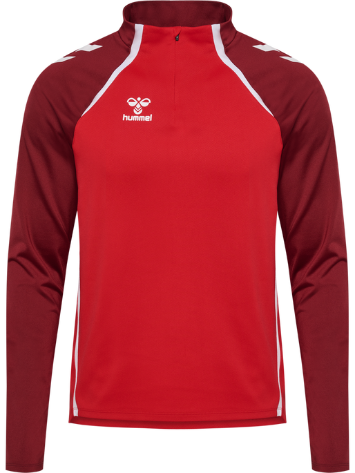 hmlLEAD 2.0 HALF ZIP, TRUE RED/MAROON, packshot