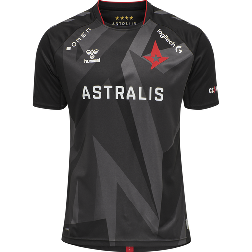 ASTRALIS 20/21 GAME JERSEY S/S_KIDS, BLACK W/LOGO ASTRALIS 20/21 GAME JERSEY S/S_KIDS, BLACK W/LOGO, packshot