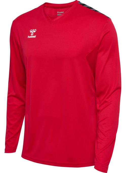 hmlAUTHENTIC PL JERSEY L/S, TRUE RED hmlAUTHENTIC PL JERSEY L/S, TRUE RED, packshot