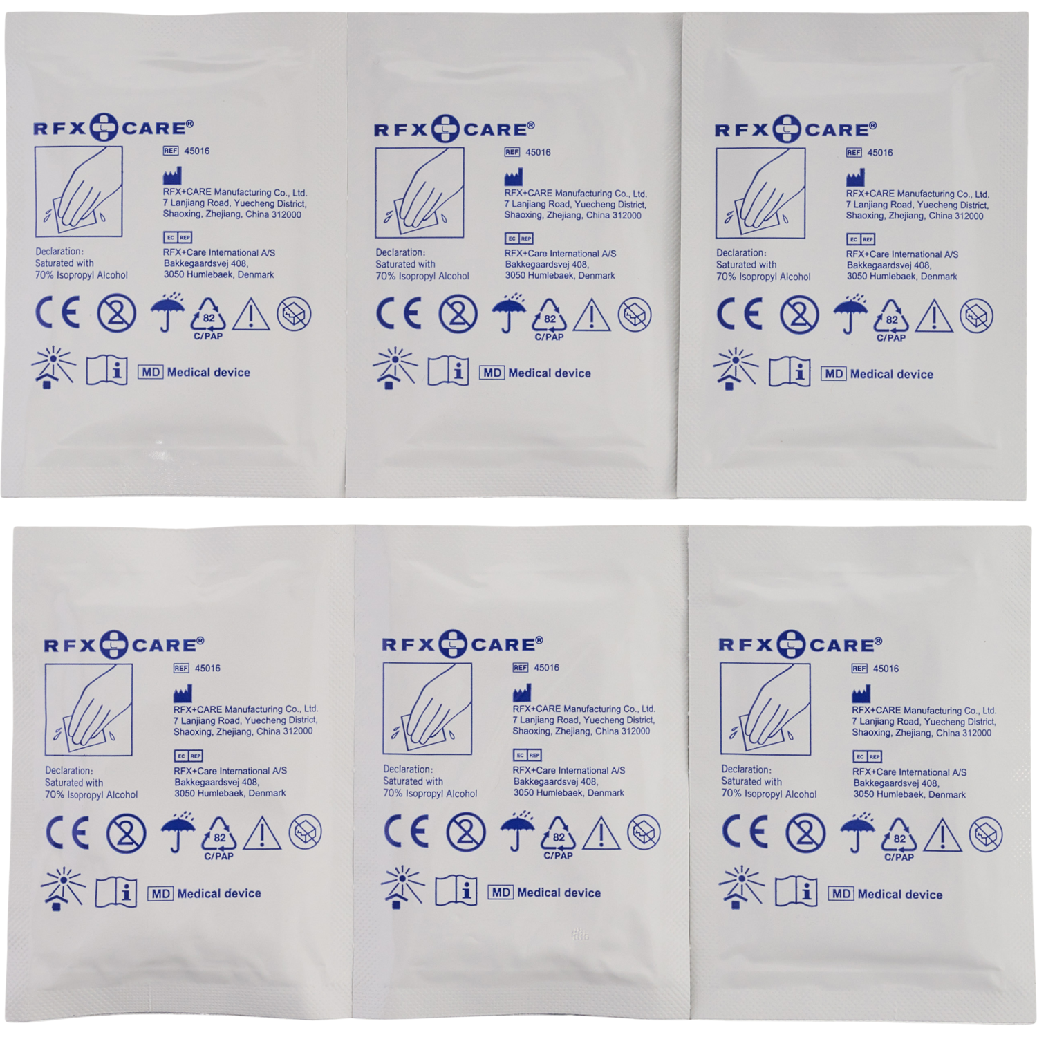 CLEANING WIPES 6 PIECES, WHITE, packshot