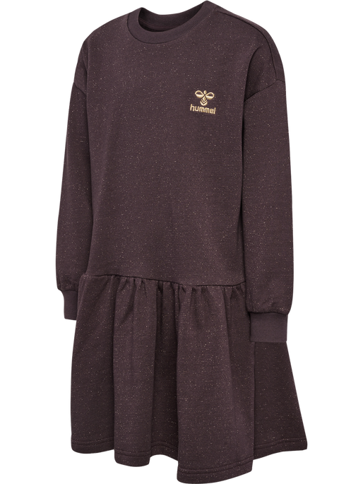 hmlCAROLA DRESS L/S, RAISIN hmlCAROLA DRESS L/S, RAISIN, packshot