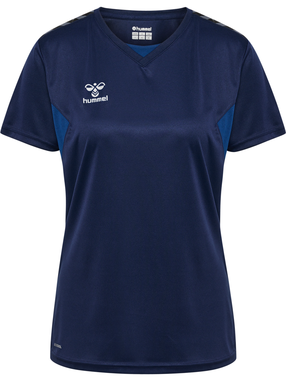 hmlAUTHENTIC PL JERSEY S/S WOMAN, MARINE, packshot