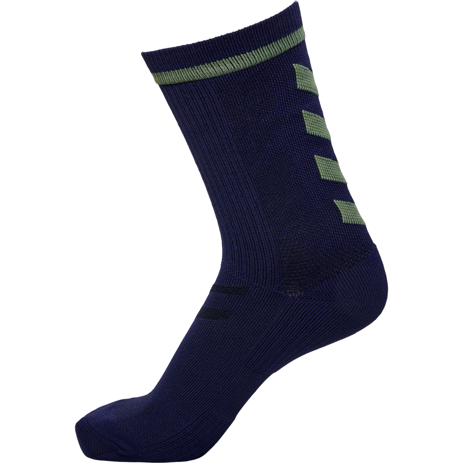 ELITE INDOOR SOCK LOW PA, MARINE/DUCK GREEN, packshot