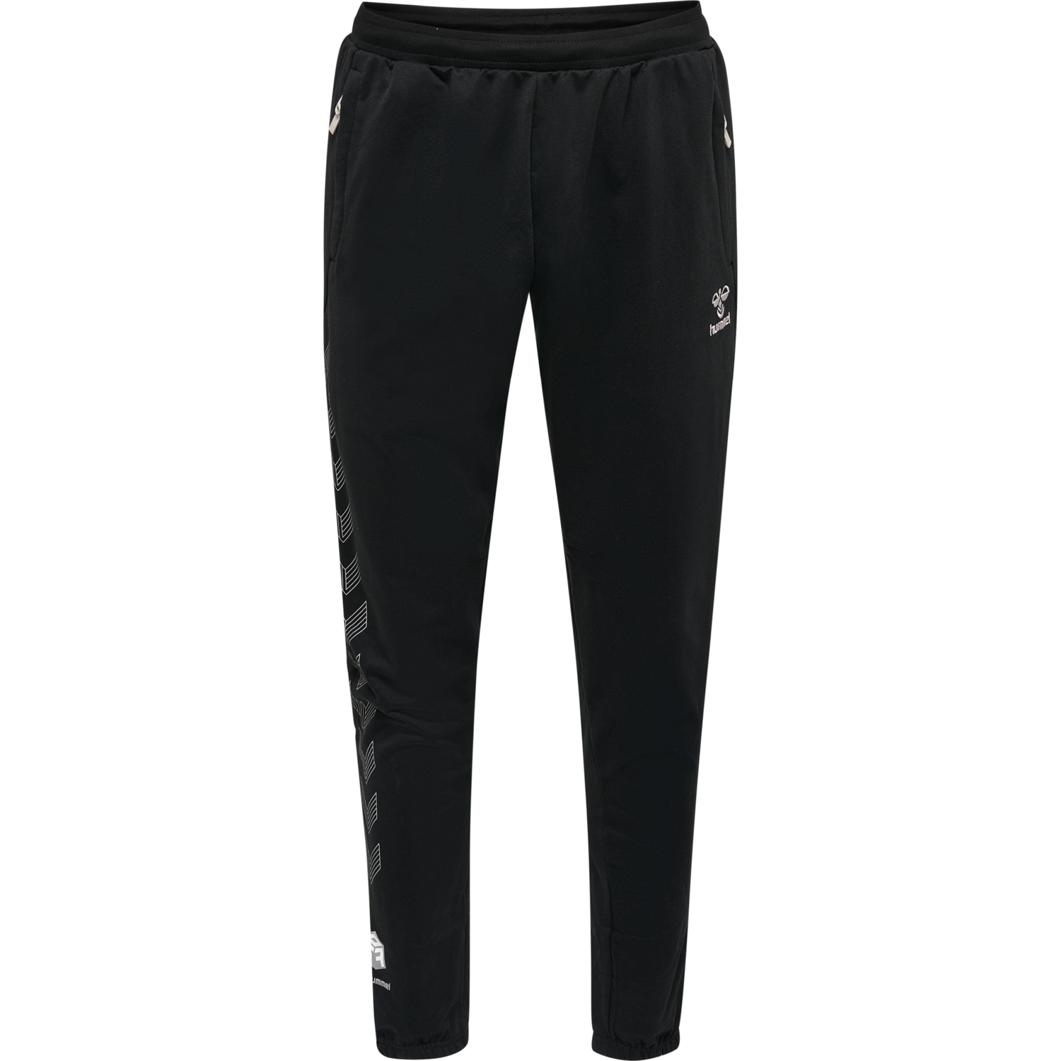 hmlMOVE GRID COTTON PANTS, BLACK, packshot