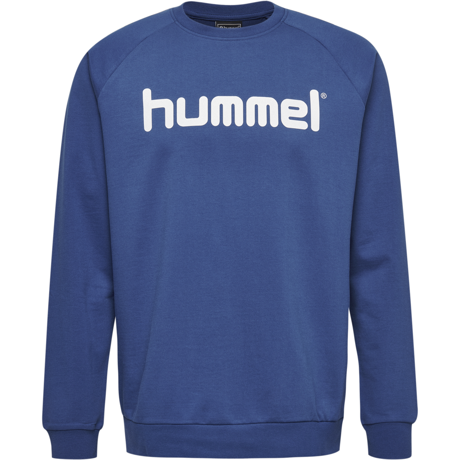 HUMMEL GO KIDS COTTON LOGO SWEATSHIRT, TRUE BLUE, packshot