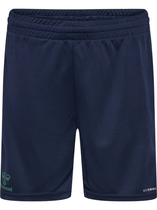 hmlSTALTIC POLY SHORTS KIDS, MARINE/DUCK GREEN, packshot
