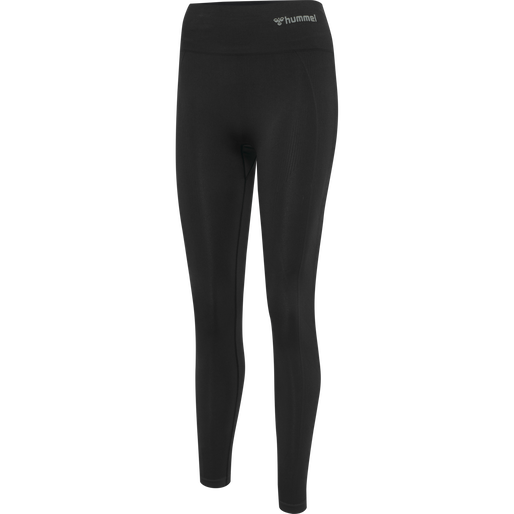 hmlTIF SEAMLESS HIGH WAIST TIGHTS, BLACK hmlTIF SEAMLESS HIGH WAIST TIGHTS, BLACK, packshot