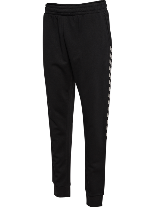 hmlSTALTIC COTTON PANTS, BLACK, packshot
