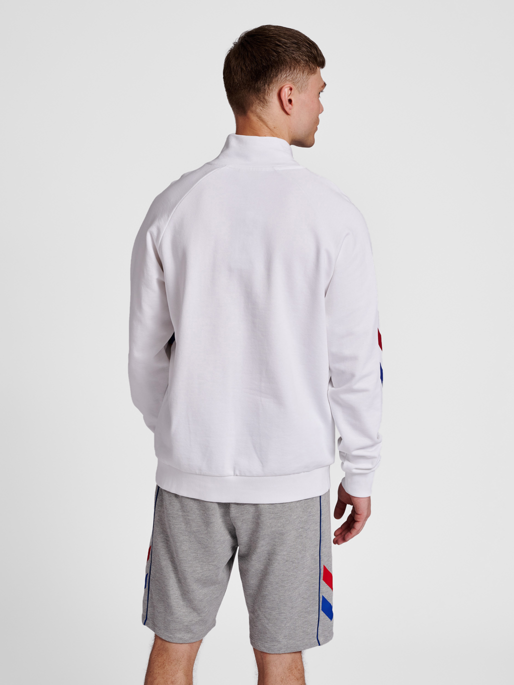 hmlIC DURBAN HALF ZIP SWEATSHIRT, 9001, model