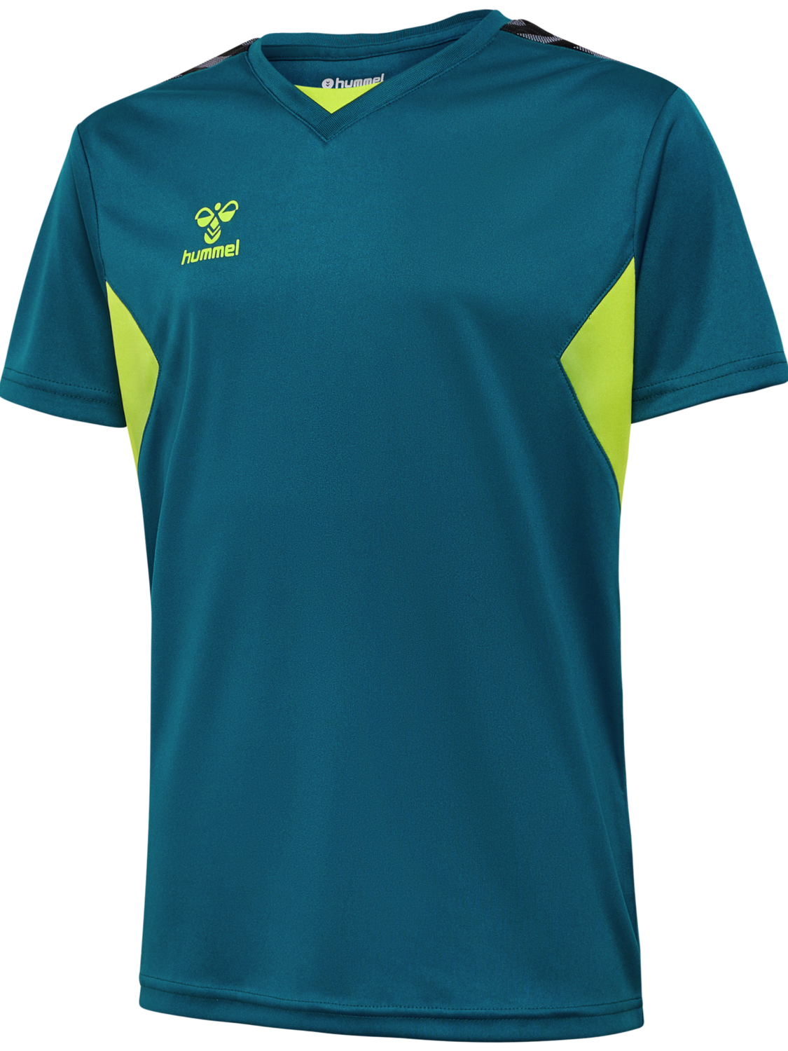 hmlAUTHENTIC PL JERSEY S/S KIDS, BLUE CORAL/SULPHUR SPRING, packshot