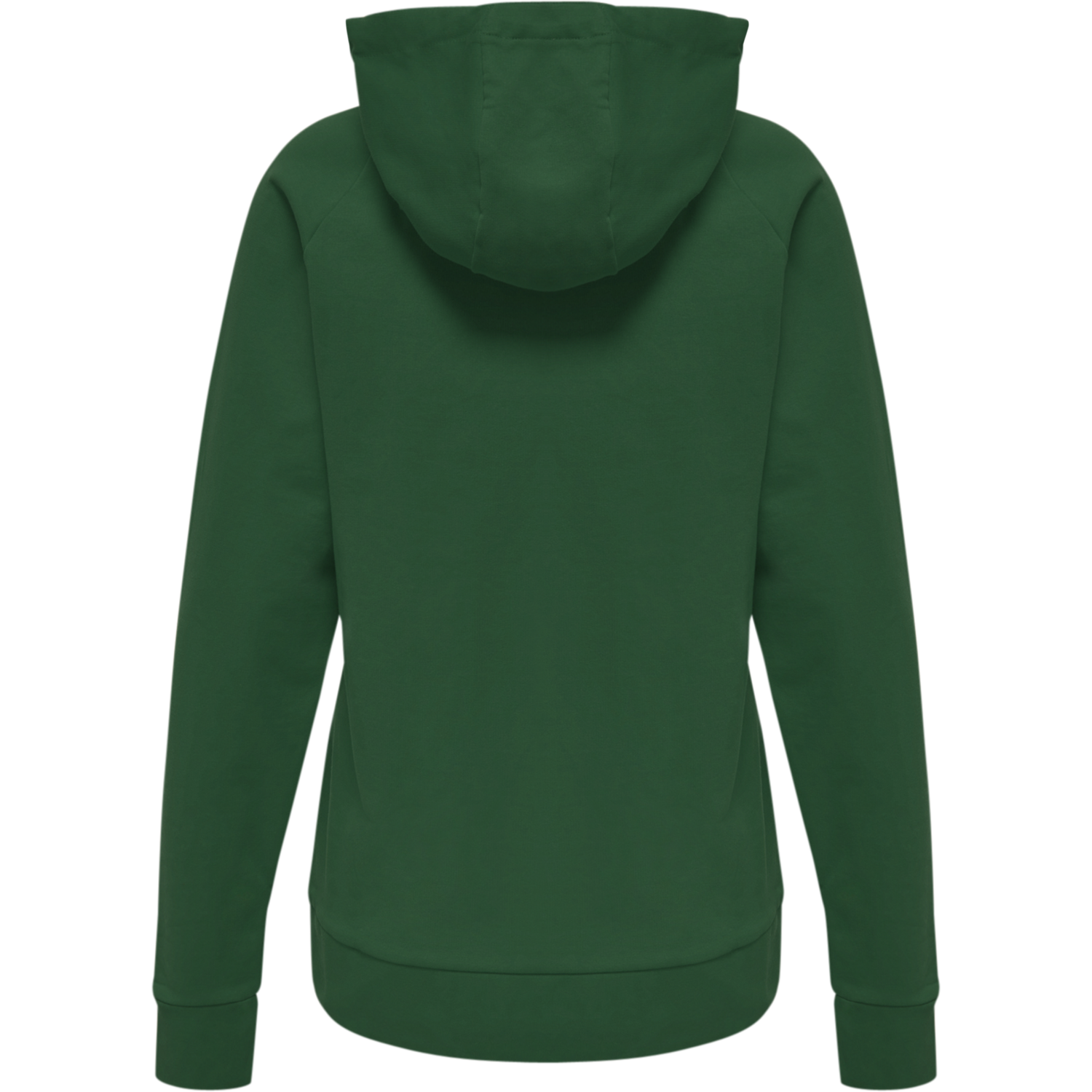 HUMMEL GO COTTON LOGO HOODIE WOMAN, EVERGREEN, packshot