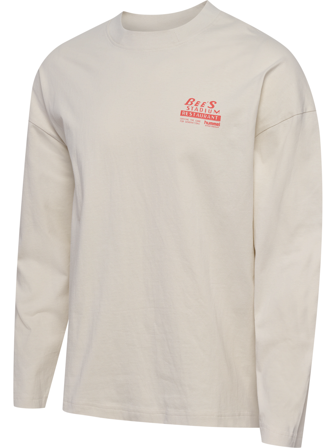 hmlLOOSE T-SHIRT L/S BEES STADIUM, TOFU, packshot
