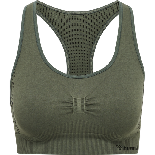 hmlMT SHAPING SEAMLESS SPORTS TOP, THYME, packshot