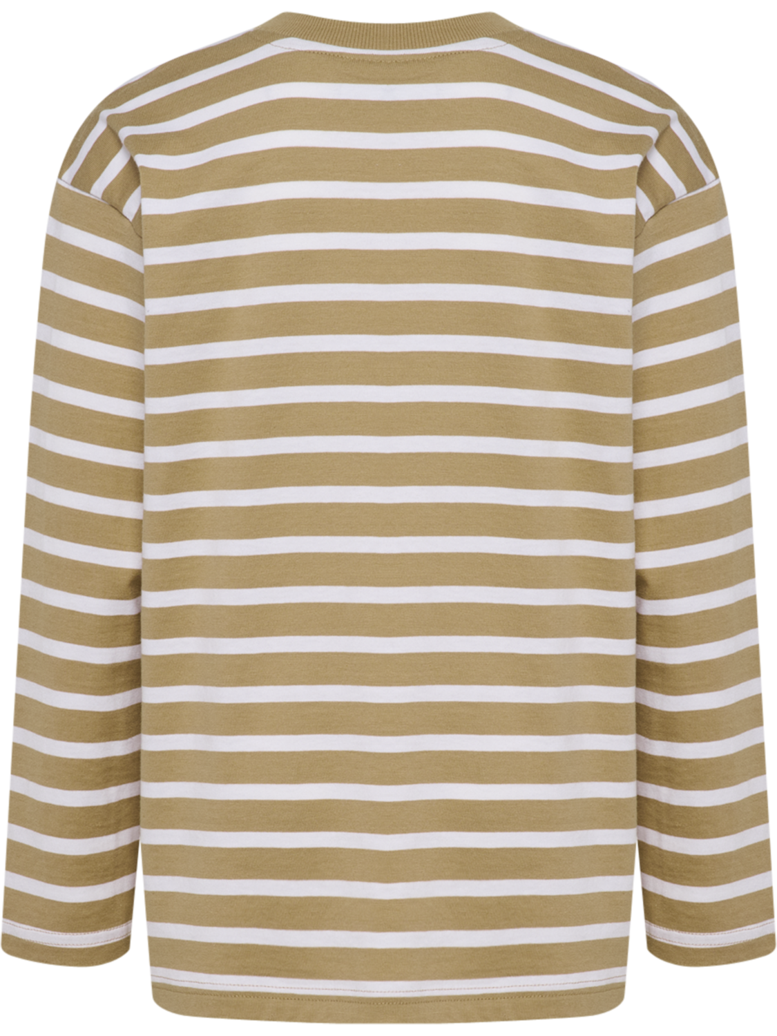 hmlJR LOOSE STRIPE T-SHIRT L/S BEE, CORNSTALK, packshot