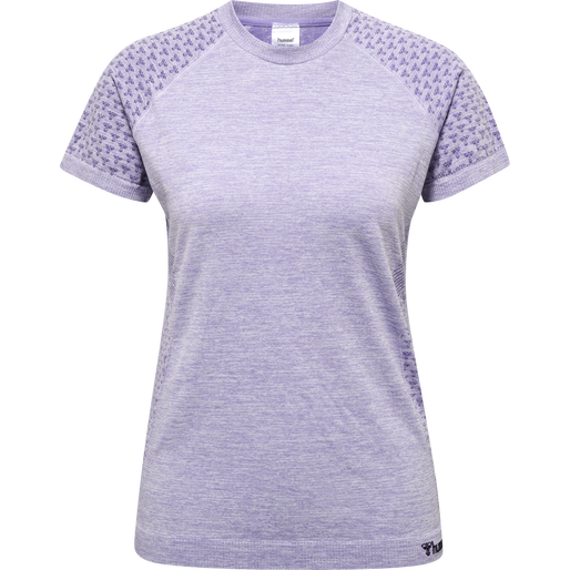 hmlCI SEAMLESS T-SHIRT, LAVENDER MELANGE hmlCI SEAMLESS T-SHIRT, LAVENDER MELANGE, packshot