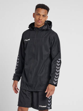 hmlAUTHENTIC ALL-WEATHER JACKET, BLACK, model