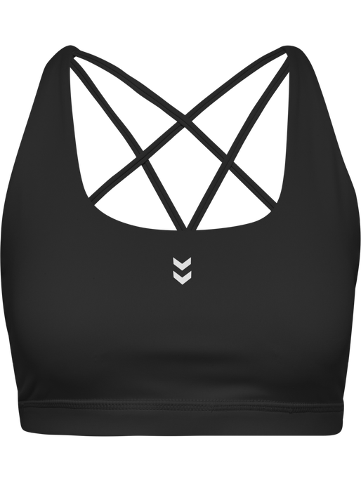 hmlHIIT IMPACT STRAP BRA, BLACK hmlHIIT IMPACT STRAP BRA, BLACK, packshot