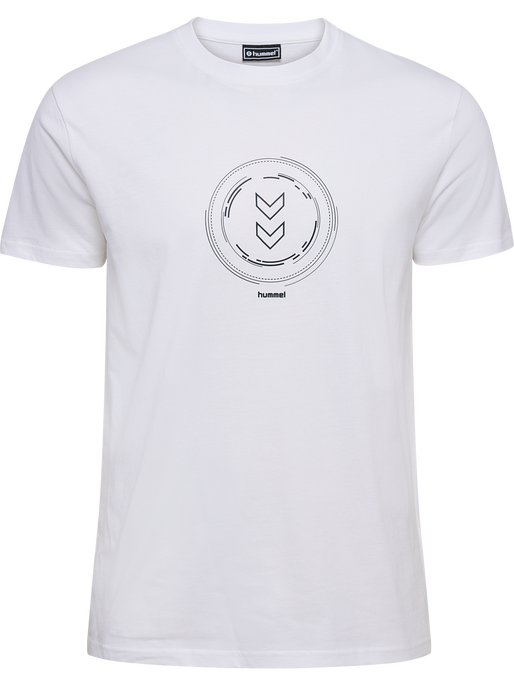 hmlACTIVE CIRCLE CO TEE S/S, WHITE, packshot