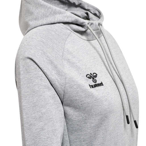 hmlMOVE GRID COTTON SWEATDRESS, GREY MELANGE, packshot