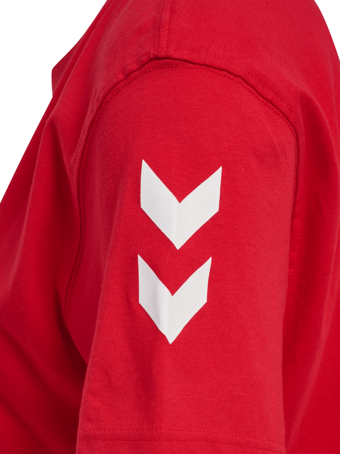 hmlGO 2.0 CHEVRON T-SHIRT S/S WOMAN, TRUE RED, packshot