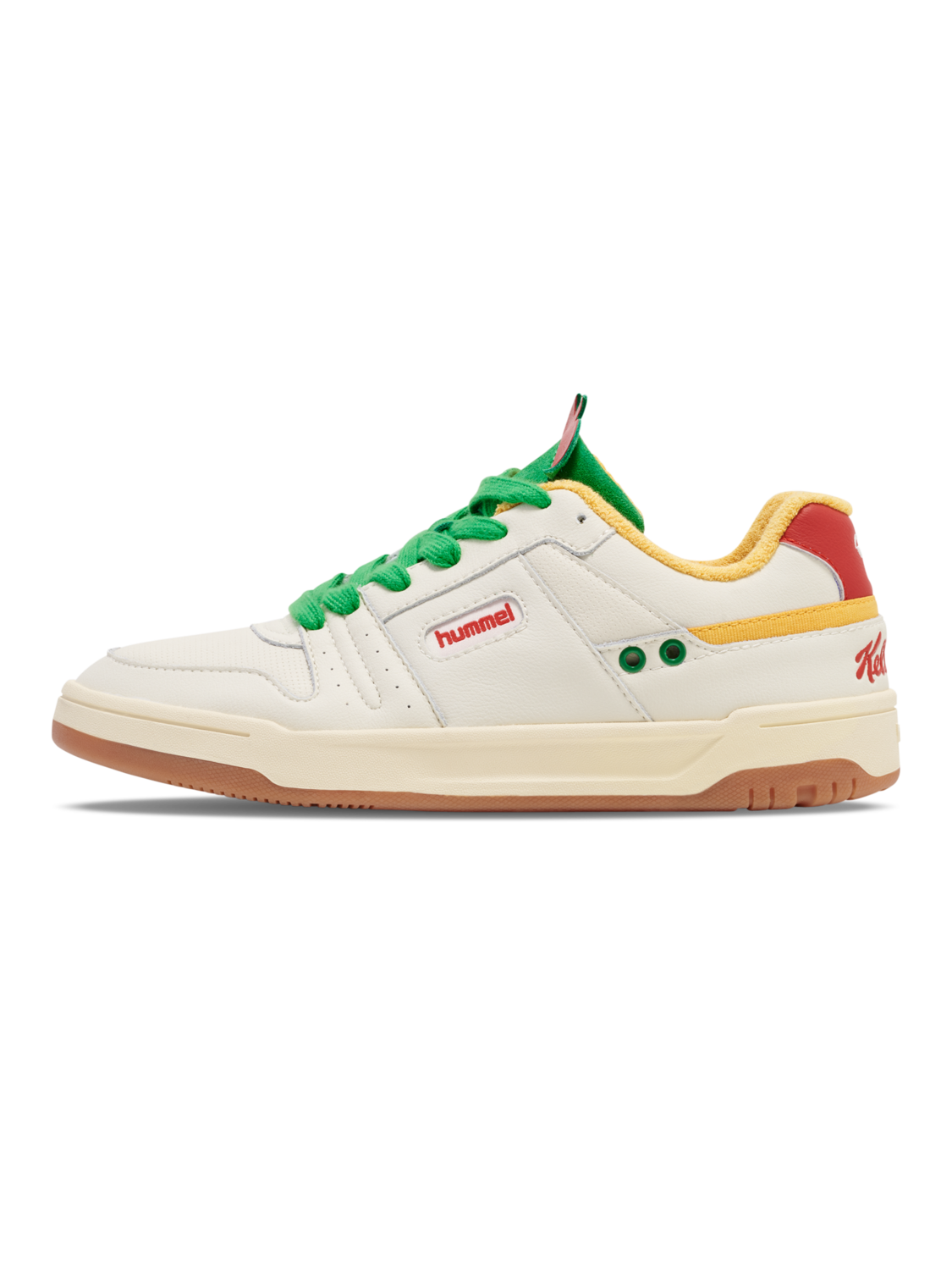 Baskets Hummel Stockholm LX-E Taille 42 Blanc-vert - Neuf Avec Emballage, Chaussures De Course Homme