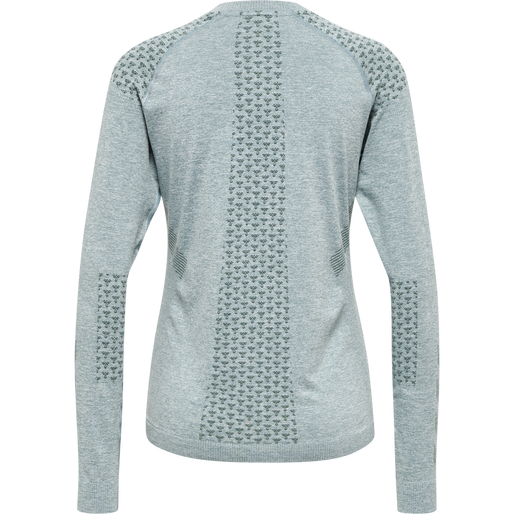 hmlCI SEAMLESS T-SHIRT L/S, NORTH ATLANTIC MELANGE, packshot