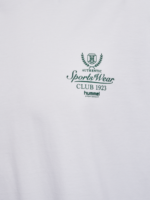 hmlLOOSE TEE S/S CLUB SPORTSWEAR, WHITE/DARK GREEN hmlLOOSE TEE S/S CLUB SPORTSWEAR, WHITE/DARK GREEN, packshot