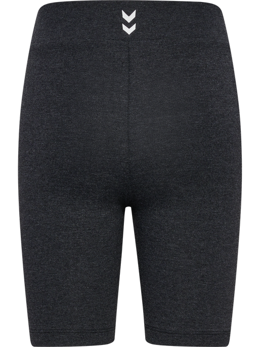 hmlJR LOGO SHORT  TIGHTS, BLACK MELANGE hmlJR LOGO SHORT  TIGHTS, BLACK MELANGE, packshot