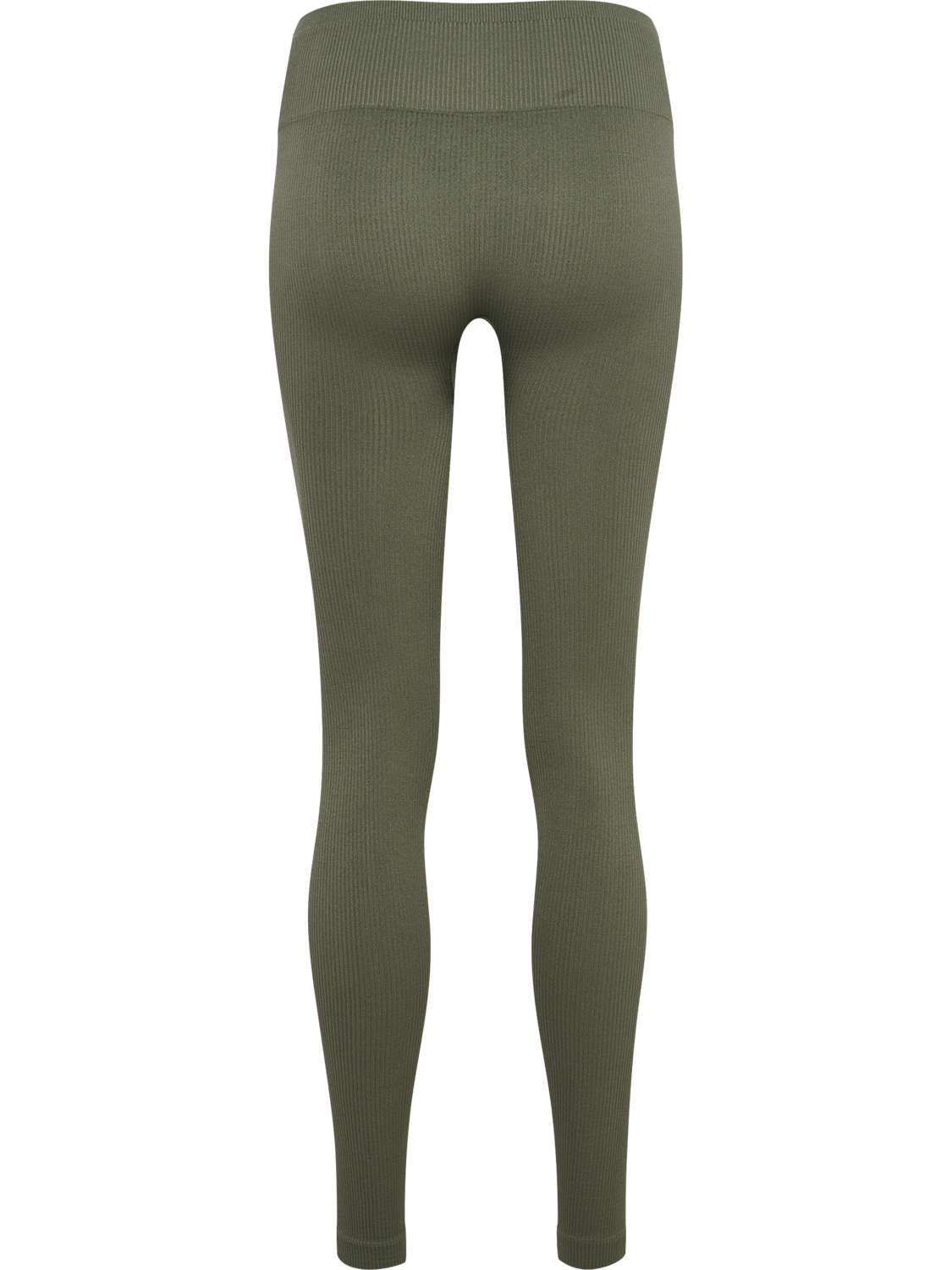 hmlPULSE SEAMLESS RIB MW TIGHTS, DUSTY OLIVE, packshot
