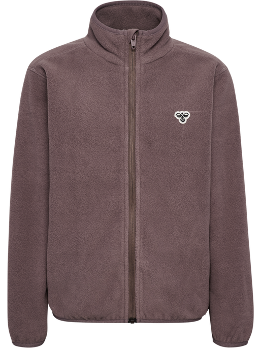 hmlJR FLEECE ZIP JACKET BEE, PEPPERCORN hmlJR FLEECE ZIP JACKET BEE, PEPPERCORN, packshot